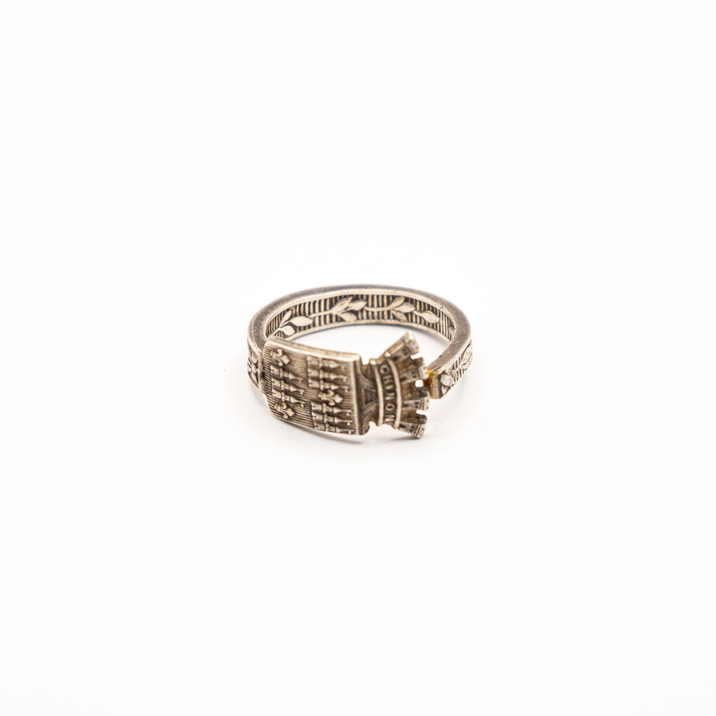 Bague artisanale en couvert recyclé Gemma
