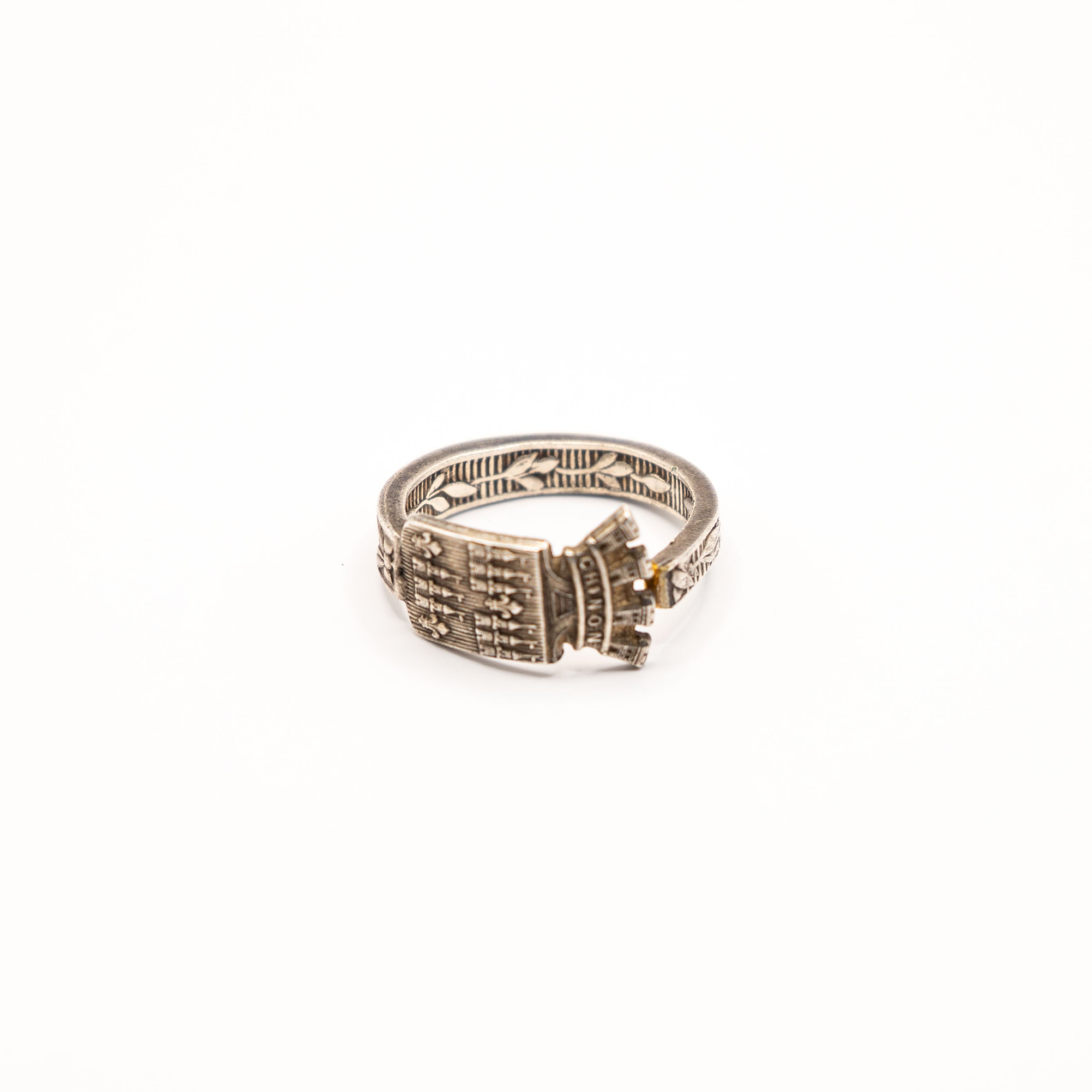Bague artisanale en couvert recyclé Gemma